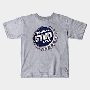 Vintage Stud Cola Soda Bottlecap Kids T-Shirt